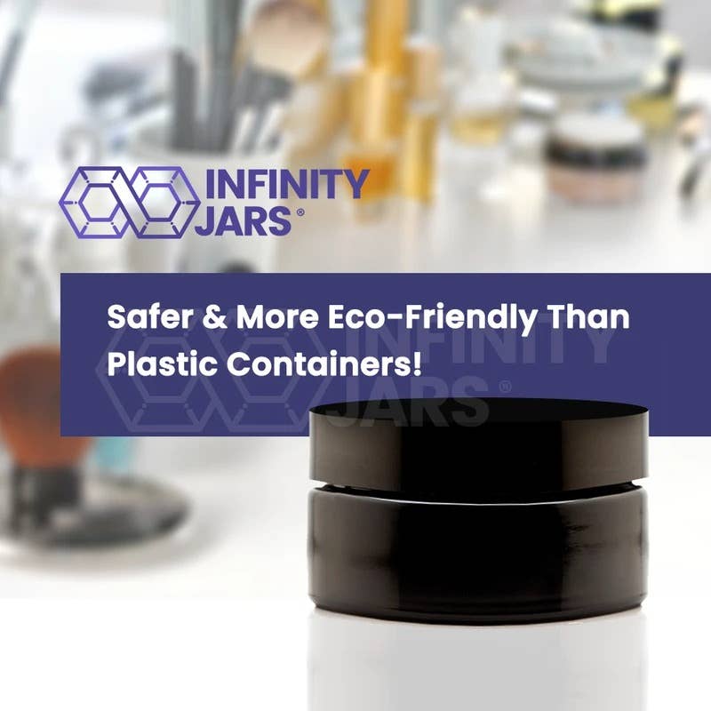 Infinity Jars - Wholesale Jar - 200 ml Glass Cosmetic Style Wide Mouth Jar3