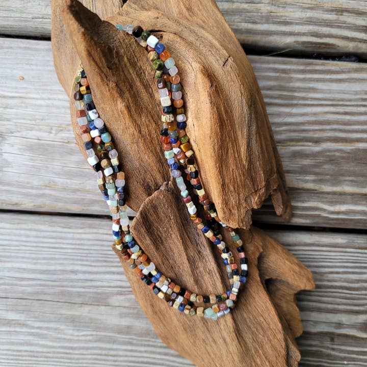 Horse Spirit Studio - Wholesale Choker/Collar - Natural gemstones 3 strand choker Native Southwest handmade 2