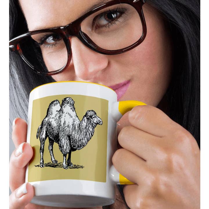 3dRose - Wholesale Coffee Mug - 3dRose, Bactrian Camel Vintage Style Illustration, Mug1