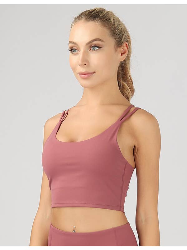 otos active - Wholesale Athletic Top - Women's - Split Shoulder Strap Crop Top