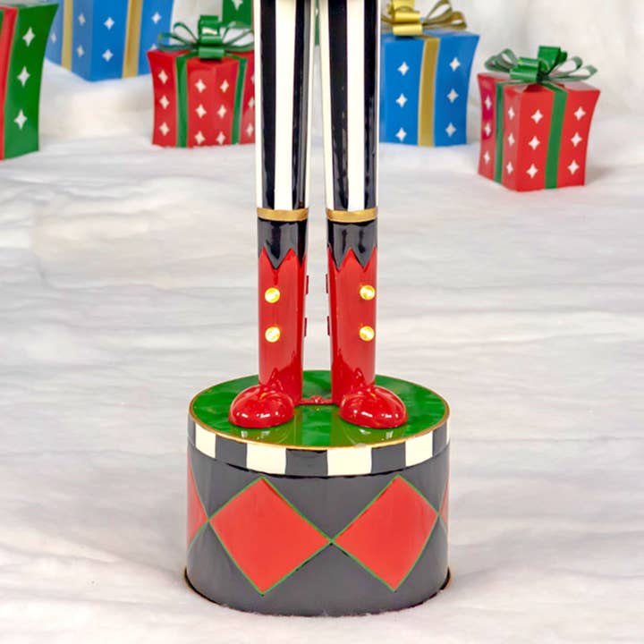 Zaer Ltd. International - Wholesale Holiday Nutcracker - 5ft Tall Light-Up Iron Christmas Nutcrackers - 5 Asst Styles24