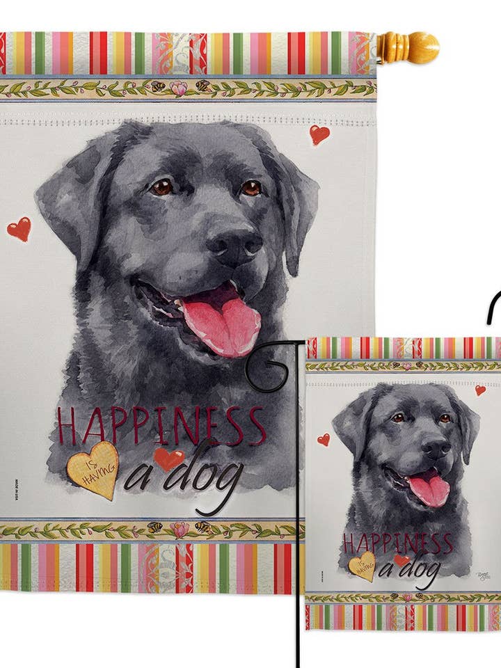 Drapeau chien Labrador Happiness Animals pour la vente par Two Group Flag Co