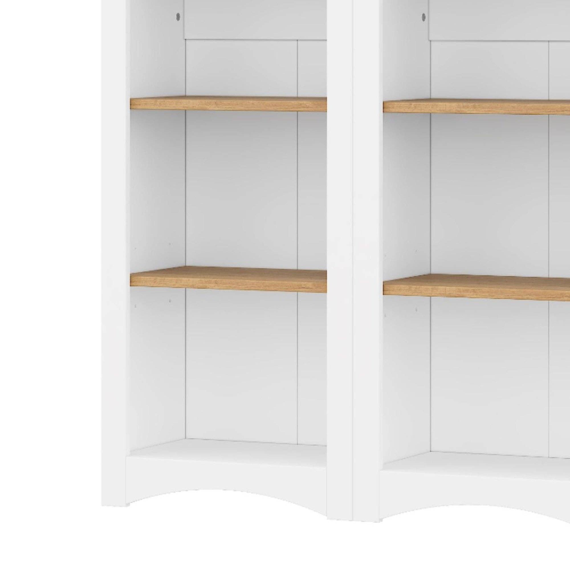 39F Inc. - Vente Bibliothèques - Ensemble de 2 bibliothèques de style ferme à 5 niveaux de 72" H (blanc)7