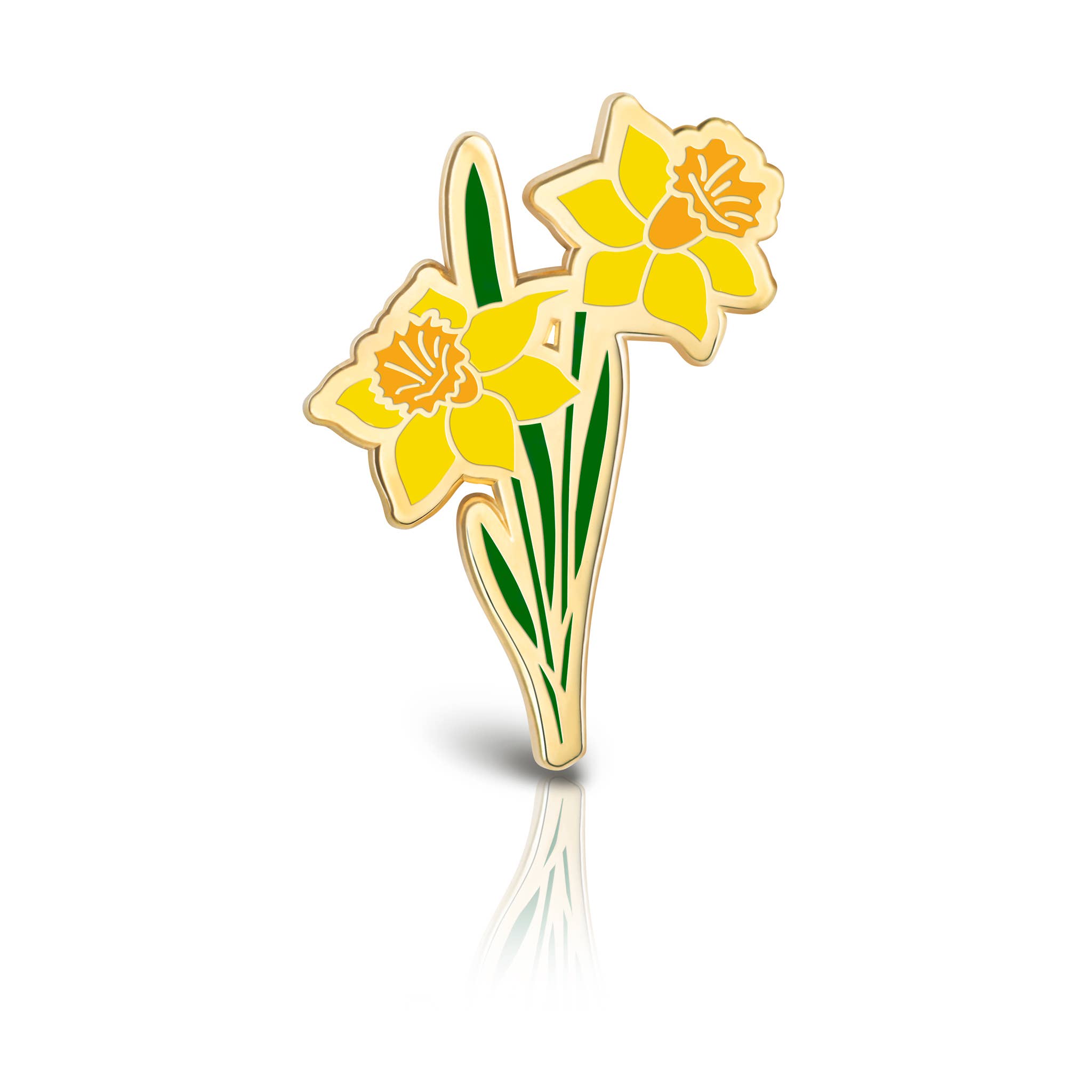 Plant Scouts – wholesale Lapel pin/button – Daffodil Flower Enamel Pin | March Birth Month Flower3