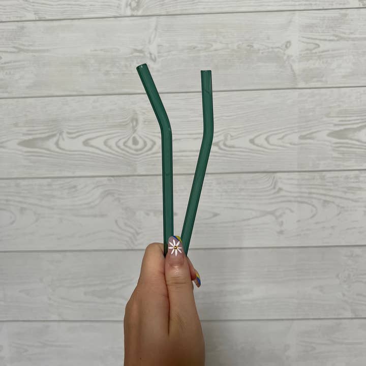 Mason Jar Designs - Wholesale Drinking straw - Colored glass straw2