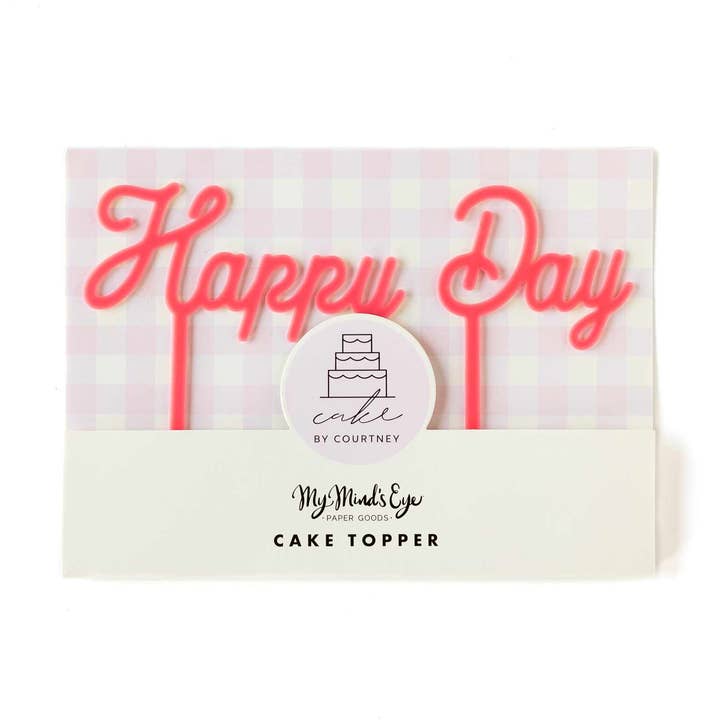 CBC701 - Cake By Courtney Happy Day Cake Topper for wholesale by My Mind’s Eye