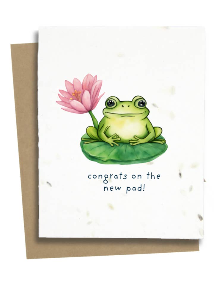 Félicitations pour la nouvelle carte de pendaison de crémaillère Pad pour la vente par Greet n' Grow Plantable Cards