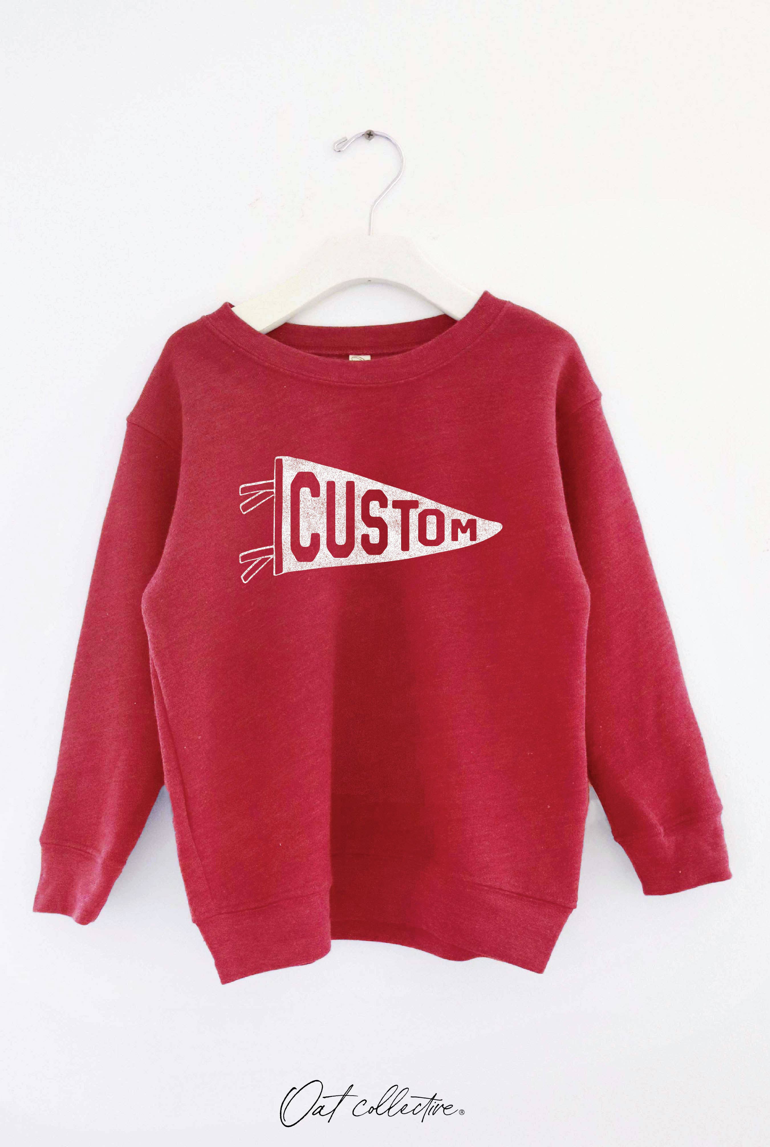OAT COLLECTIVE - Wholesale Sweatshirt - Kids - CUSTOM PENNANT  Toddler Graphic Sweatshirt10