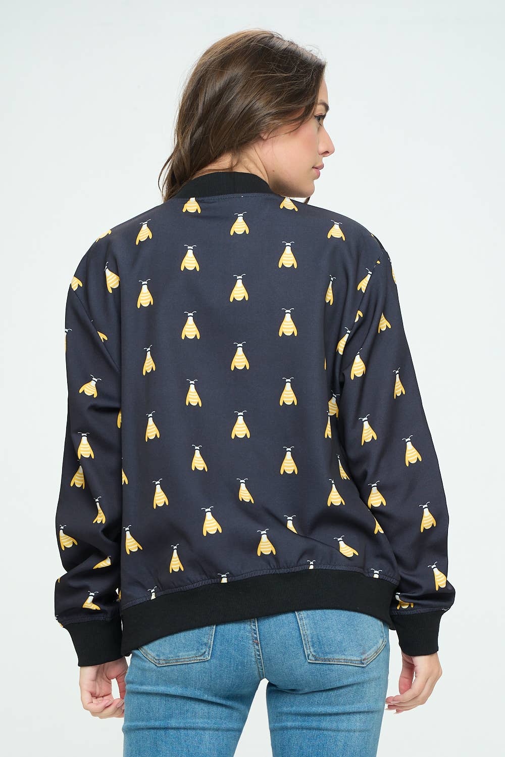 SM WARDROBE - Vendita all'ingrosso Bomber - Donna - GIUBBOTTO BOMBER BEE ALL OVER4