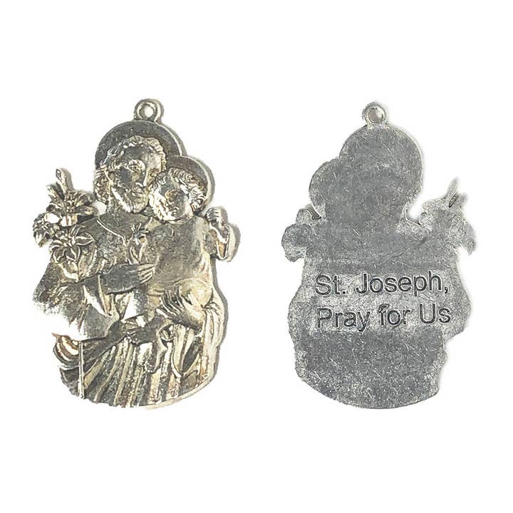 Oremus Mercy - Wholesale Individual Charm/Pendant - Charm - St. Joseph 2.25"