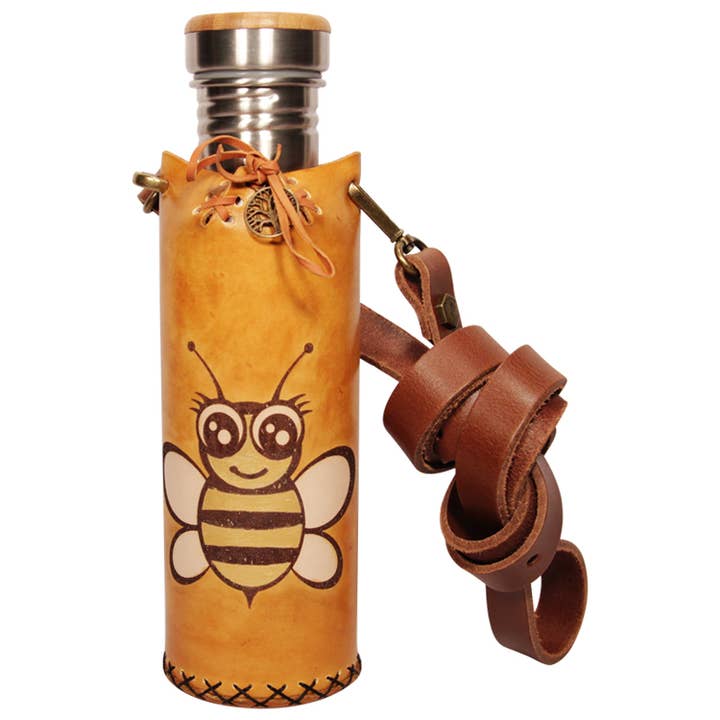 Porte-bouteille d'eau de luxe Tan - Bee pour la vente par Vesica