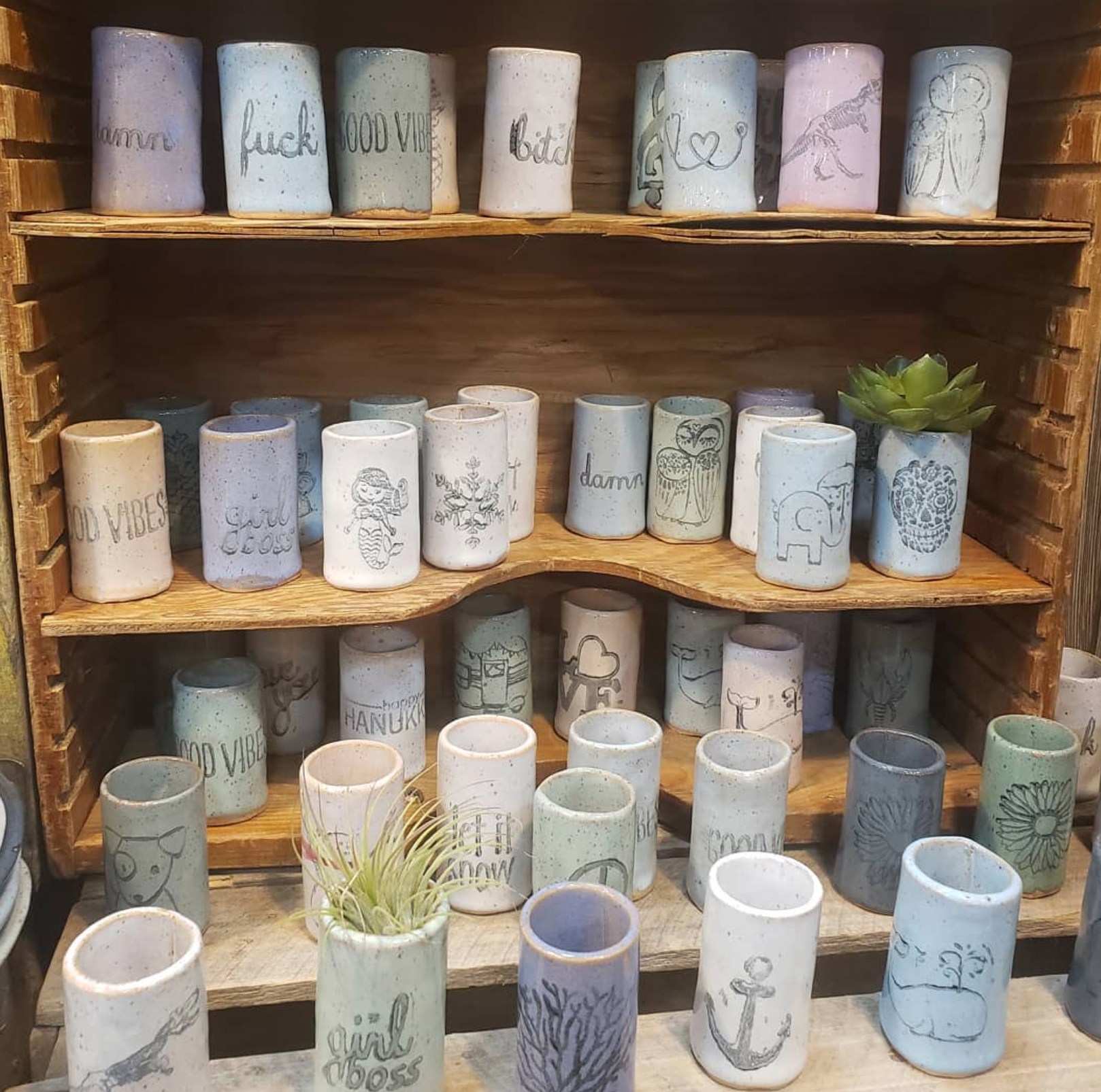 Mud & Maker - Wholesale Decorative Jar - Tiny Tumblers - Song Bird2