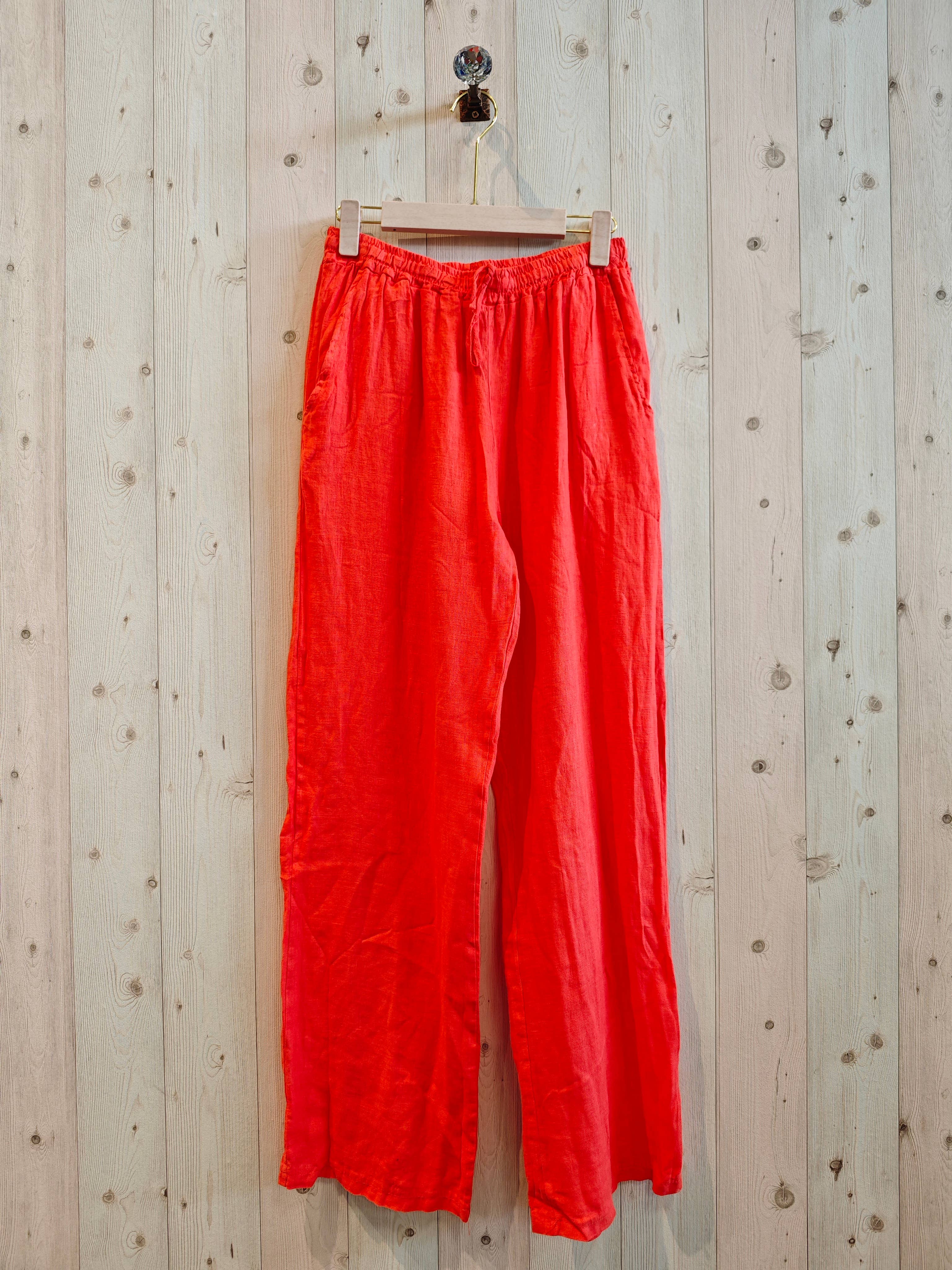 Linen & More - Wholesale Pants - Women's - REF 30132 BASIC STRAIGHT LEG PANTS 100% LINEN3