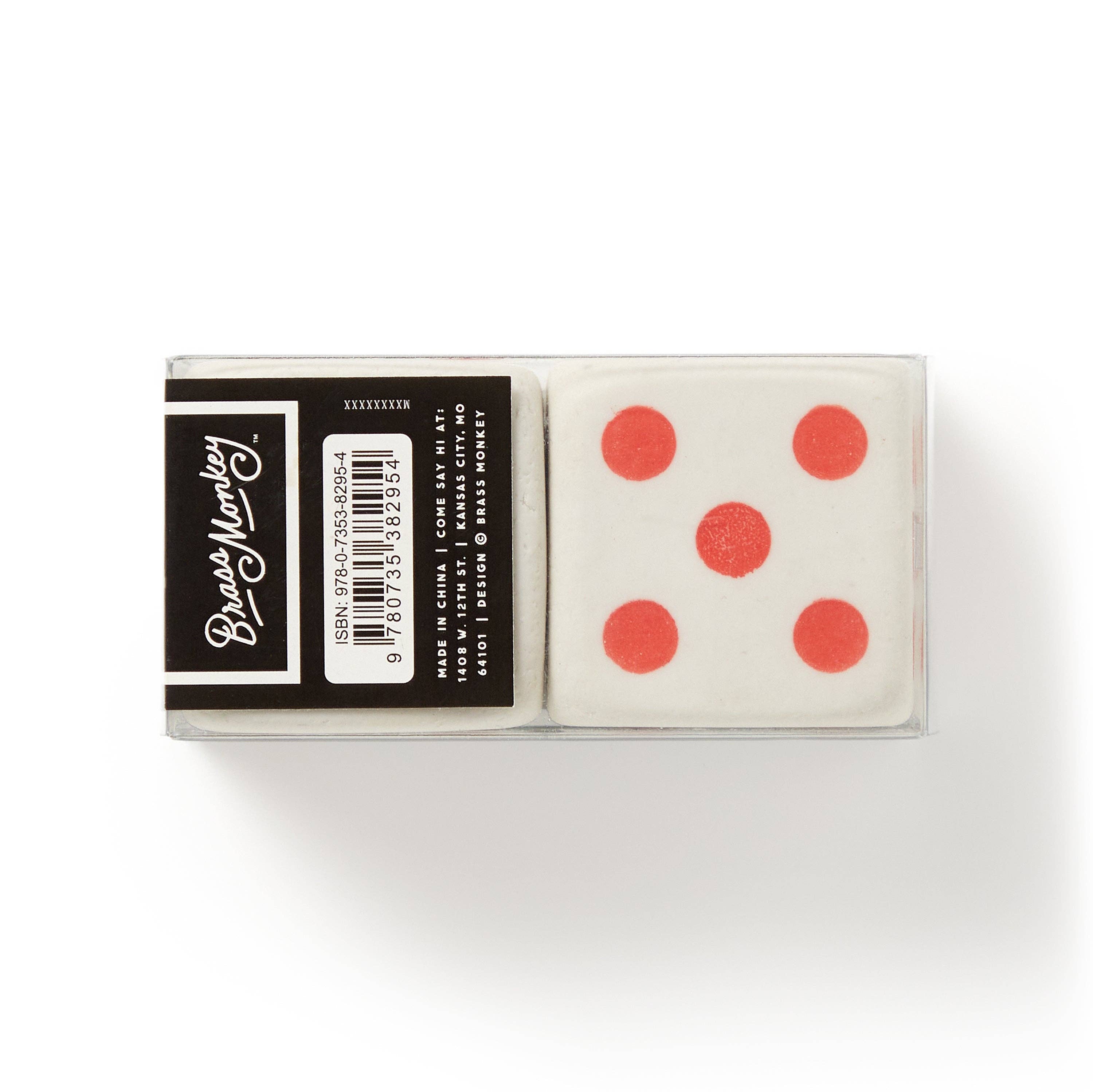 Abrams & Chronicle Books - Vente Gommes - Ensemble de gommes géantes "Make Big Mistakes Giant Dice Eraser Set" (gommes)2