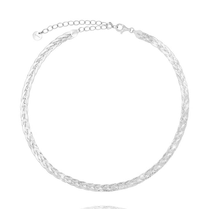 Fiskeflet Halskæde Tynd - Rhodium for engroshandel hos bylovisa