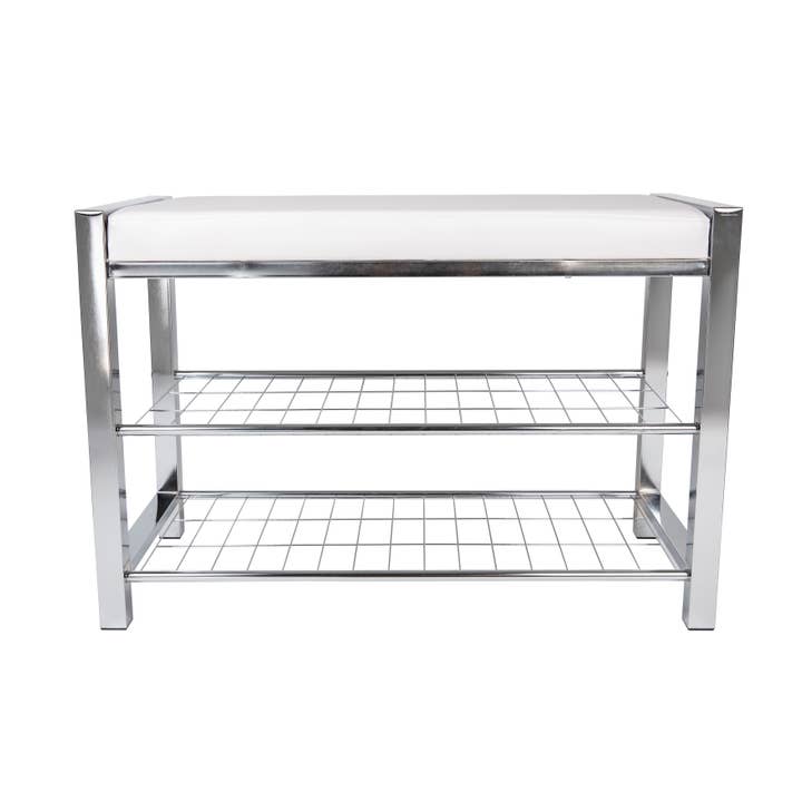 Danya B - Wholesale Bench - Leatherette Storage Entryway Bench with Metal Frame2