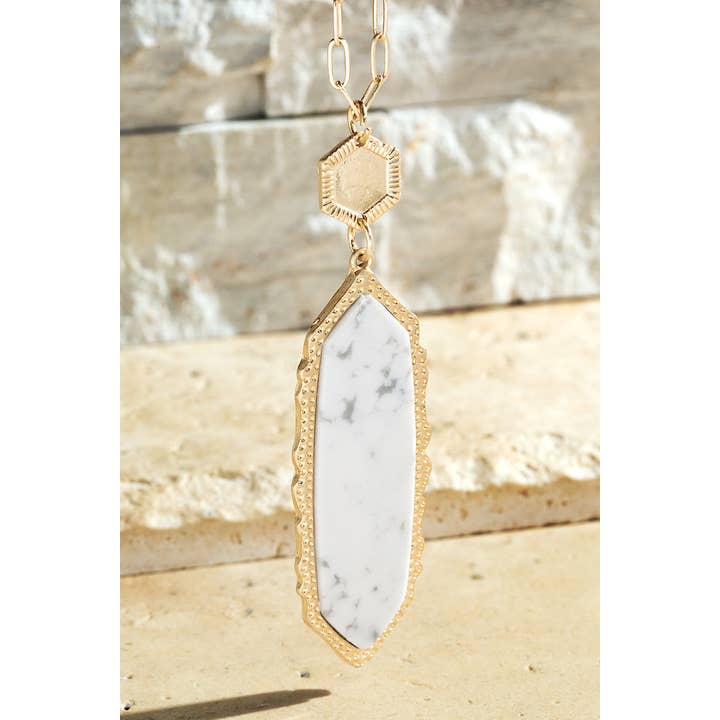Urbanista - Wholesale Pendant/Charm Necklace - Natural Stone Pendant Necklace