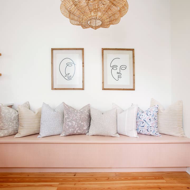 Emily Daws - Wholesale Throw pillow cover - River Reef Pillow in Sunset3