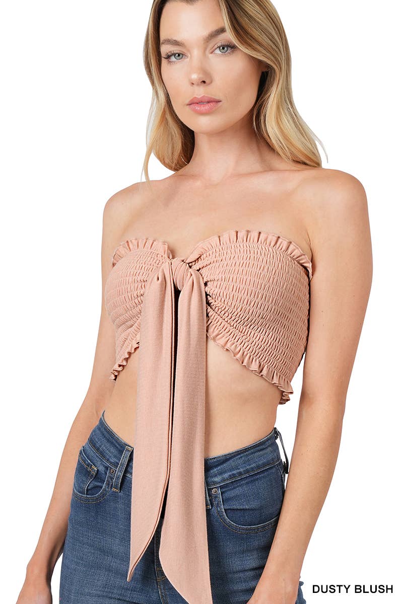 42POPS - Vendita all'ingrosso Camicetta - Donna - , Top a Fascia con Smock Multidirezionale7