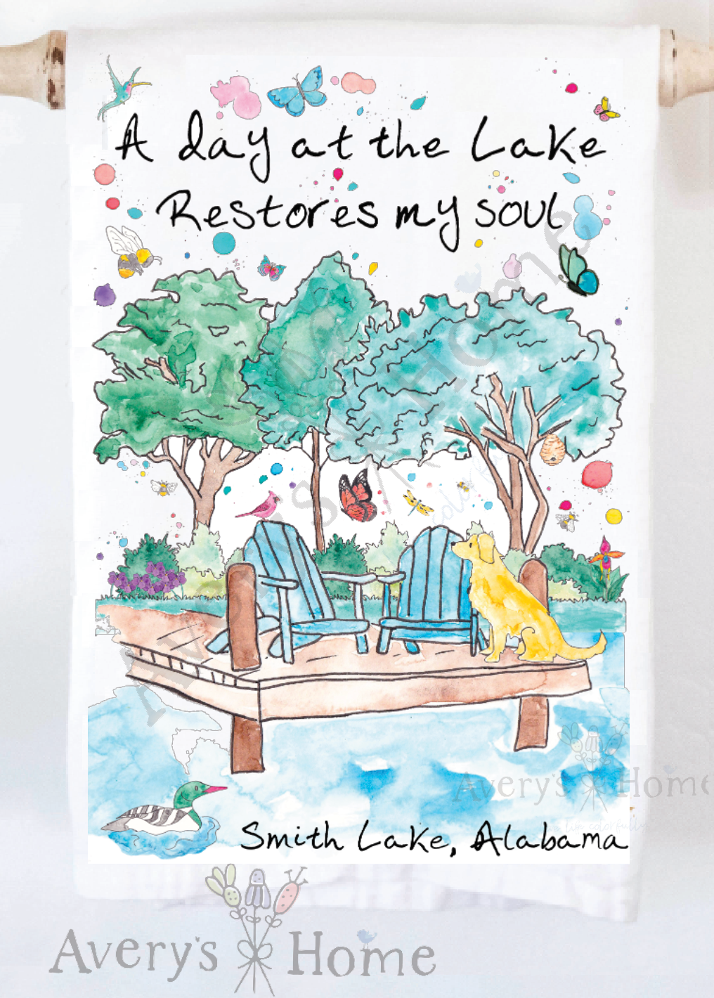 Avery's Home - Wholesale Tea Towel - A Day at the Lake or River Customizable Tea Towel41