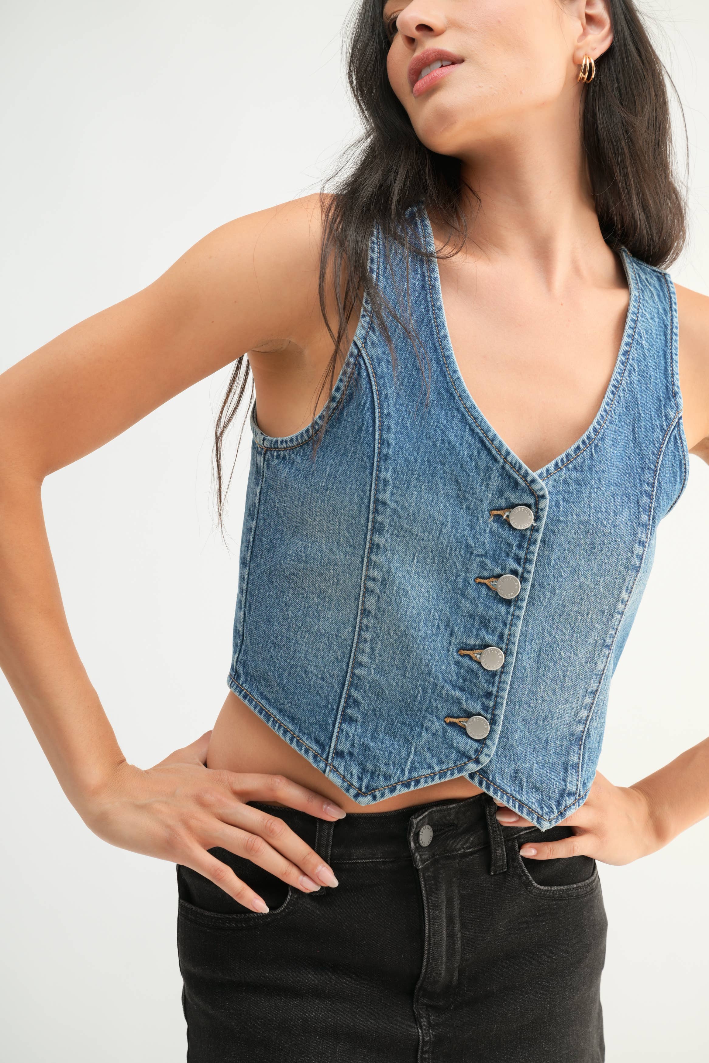 Just USA Jeans - Wholesale Outerwear Vest - Women's - JV385 - MD - Classic Vest