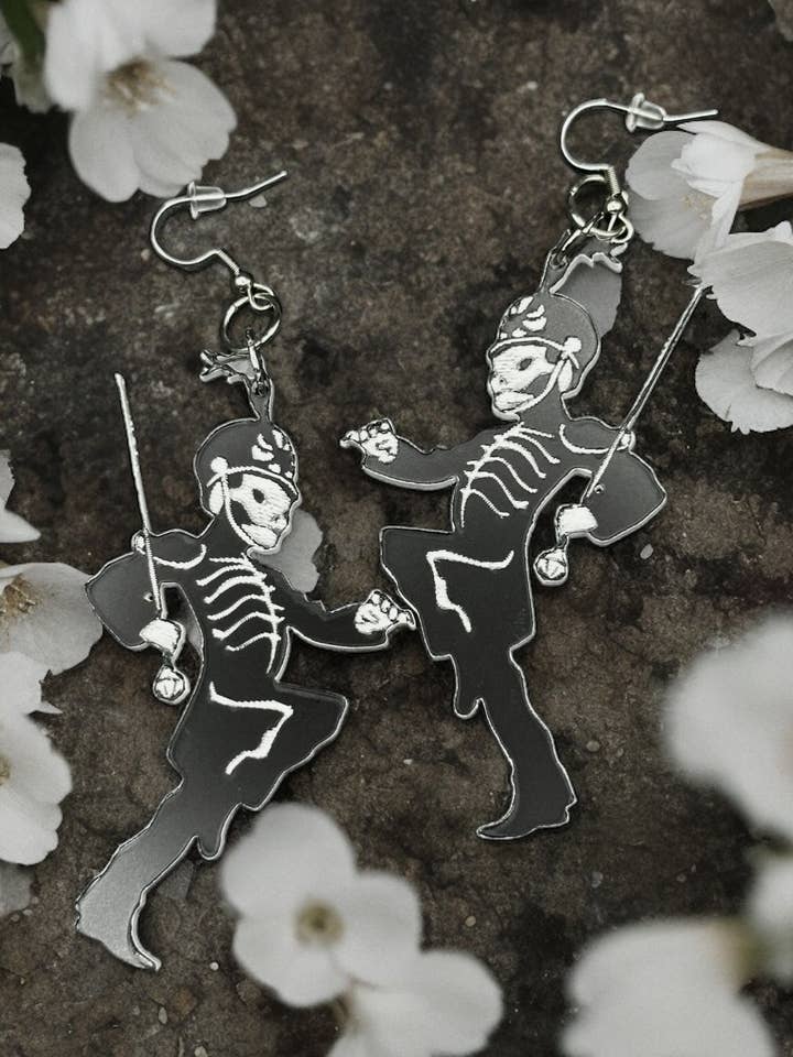 The Black Parade Conductor - MCR Acrylic Earrings for wholesale by Luna Luma Design