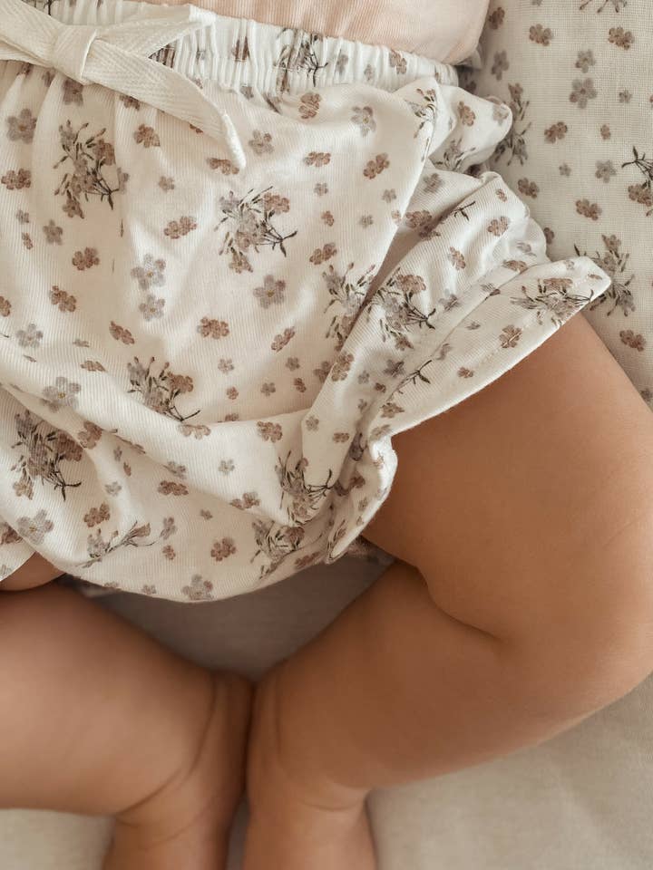 Bamboo/Organic Cotton Maggie Bloomers - Vanilla Bouquet for wholesale by Elke & Indigo