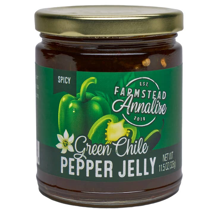 Green Chile Pepper Jelly for wholesale by Farmstead Annalise