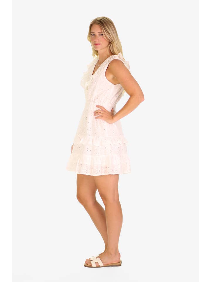 Duffield Lane - Venta al por mayor Vestido - Mujer - El vestido Orion con ojales blancos