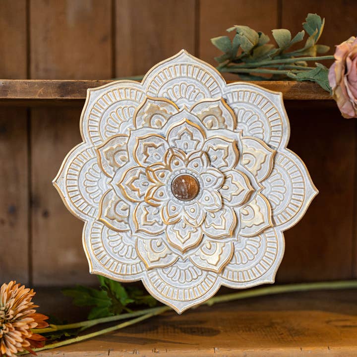 Antique Cottage Flower Wall Decor Large for wholesale by Foreside Home & Garden