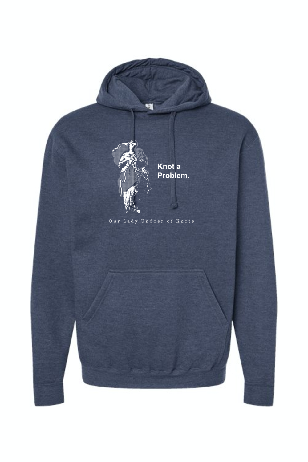 Sock Religious - Wholesale Hoodie - Unisex - Knot a Problem - Our Lady Undoer of Knots Hoodie Sweatshirt0