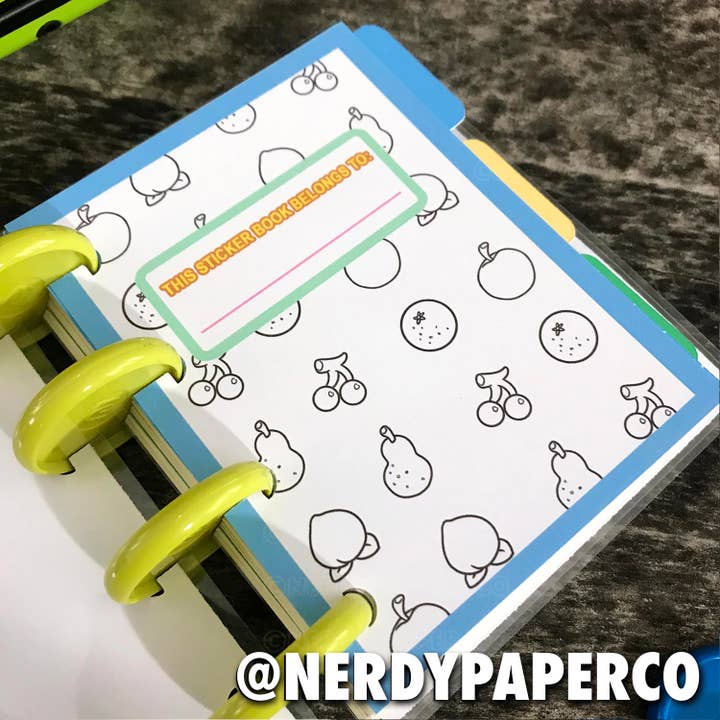 NERDY PAPER CO. - Wholesale Sticker - AC MICRO - REUSABLE STICKER COLLECTOR BOOK2