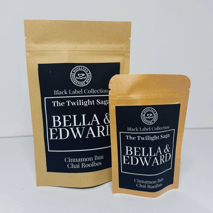 Twilight Inspired - Cinnamon Bun ROOIBOS TEA Black Label for wholesale by NovelTea Bookstore & Gifts