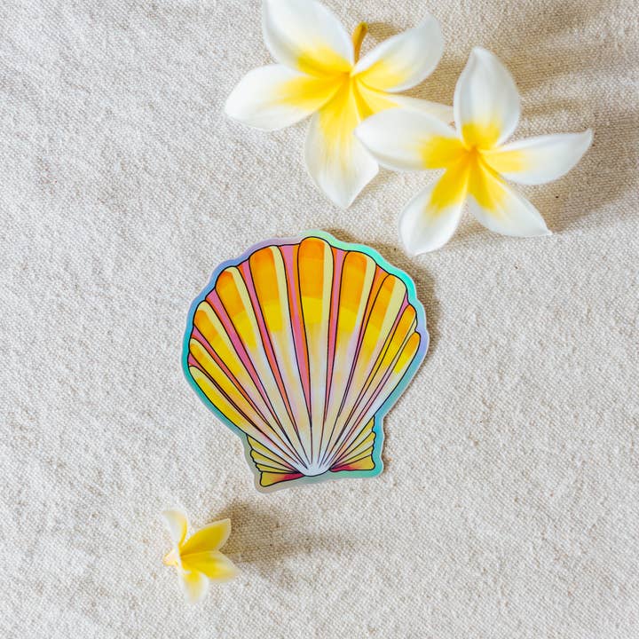 Left Right Design - Wholesale Sticker - Sunrise Shell Sticker