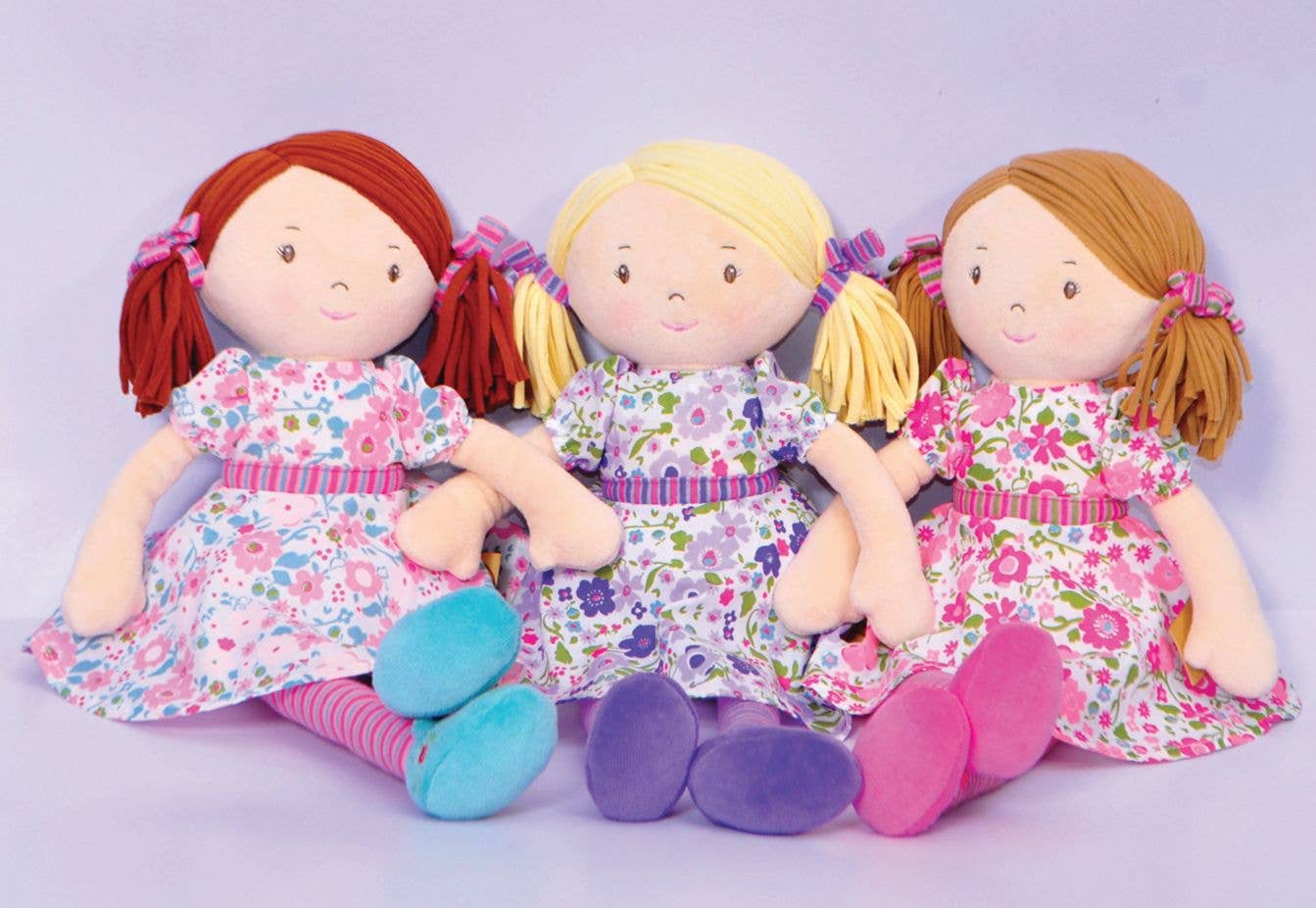 Tikiri Toys LLC - Wholesale Doll - Kids - Katy  Dark Brown Hair with Pink and Sea Green Dress6