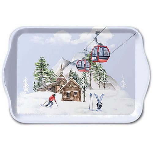 Elegant Gifts - Wholesale Decorative Tray - TRAY - Ski Hut (13 x 21cm)0