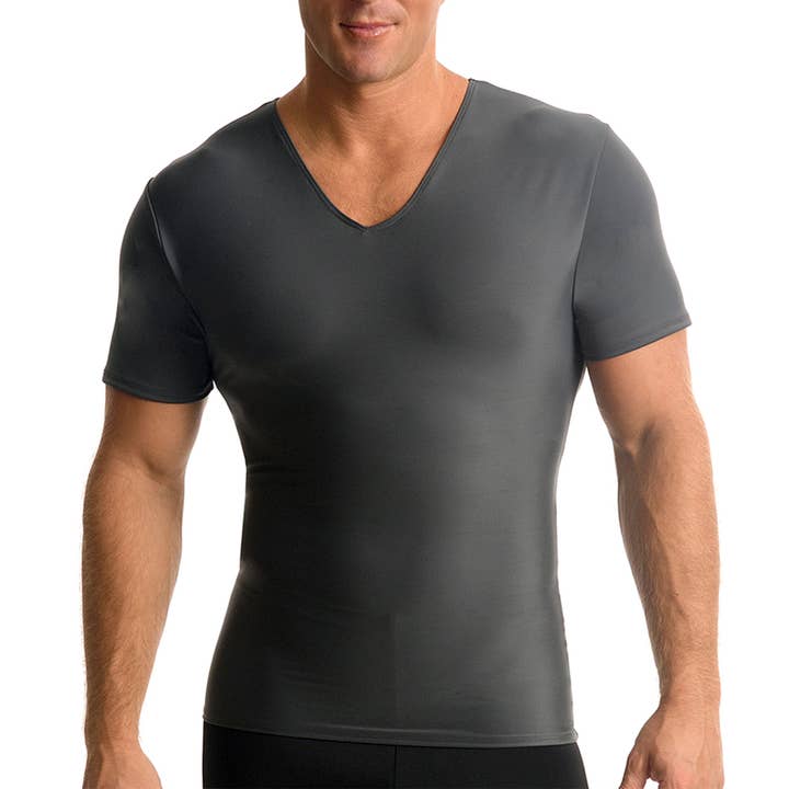 Insta Slim Activewear Compression V-Neck VA0001 for wholesale by InstantFigure
