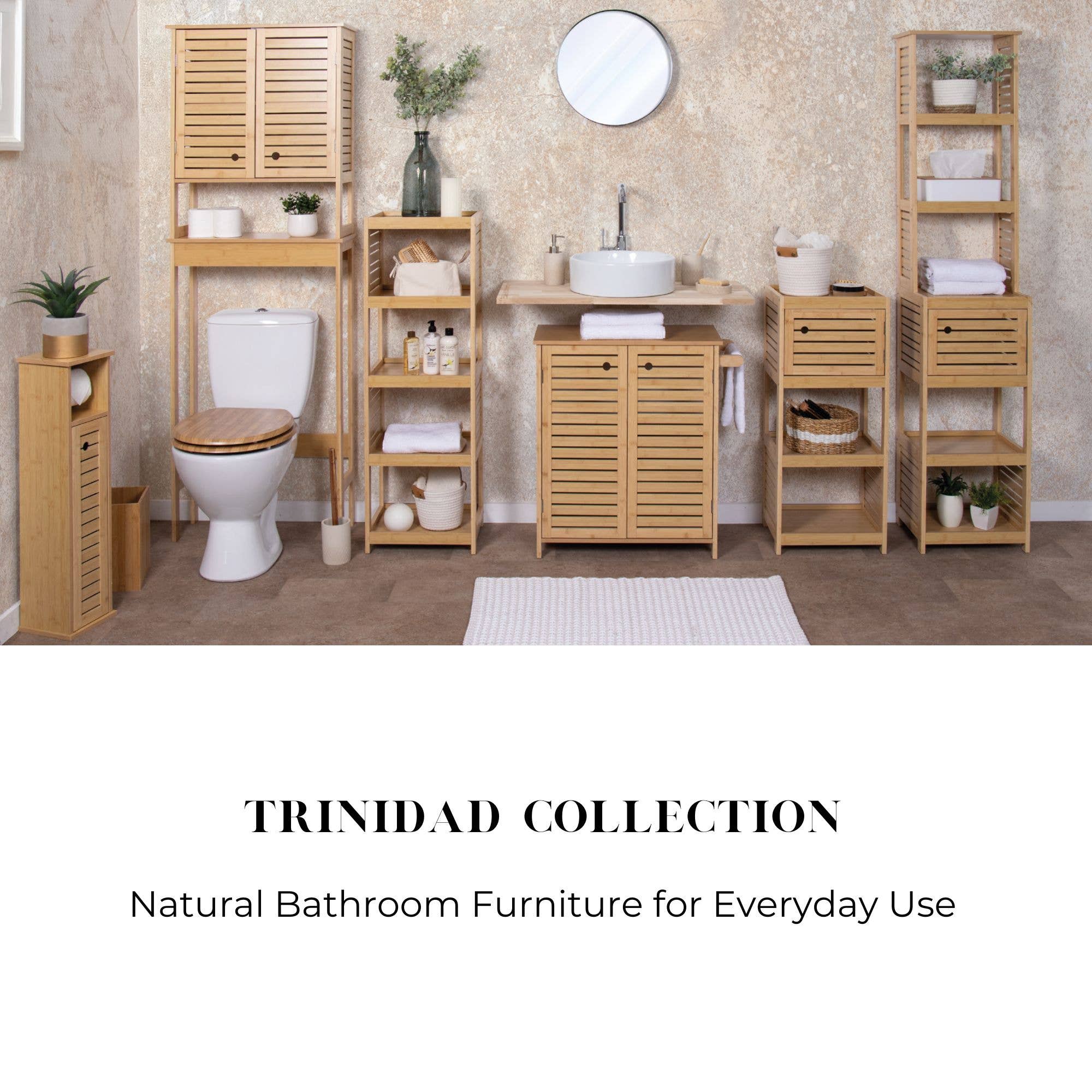Brown Over-Toilet Cabinet – Trinidad for wholesale on Faire7