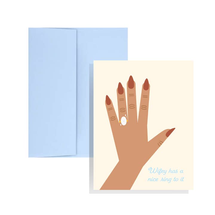 Wifey Has A Nice Ring to It Karte (V2) für den Großhandel von KGS Design Studio