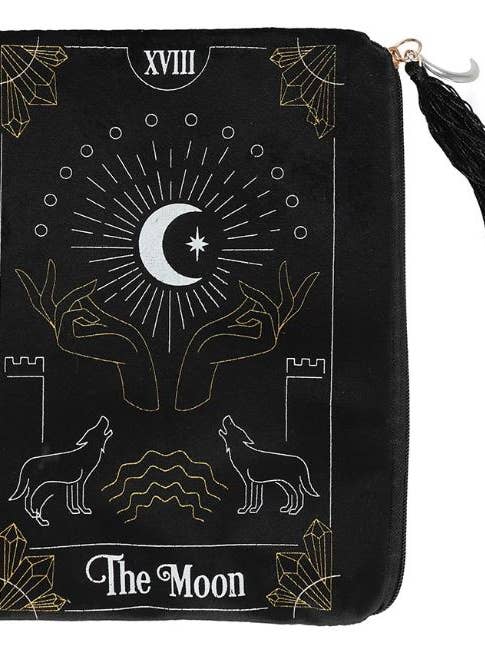 Tarot Zipper Pouch - The Moon for wholesale by Sansaara Living