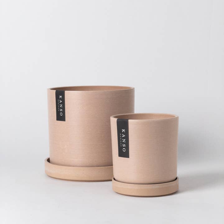 Kanso Designs - Wholesale Plant Pot - 7" & 4" Signature Planters & Saucer | Earth Tones