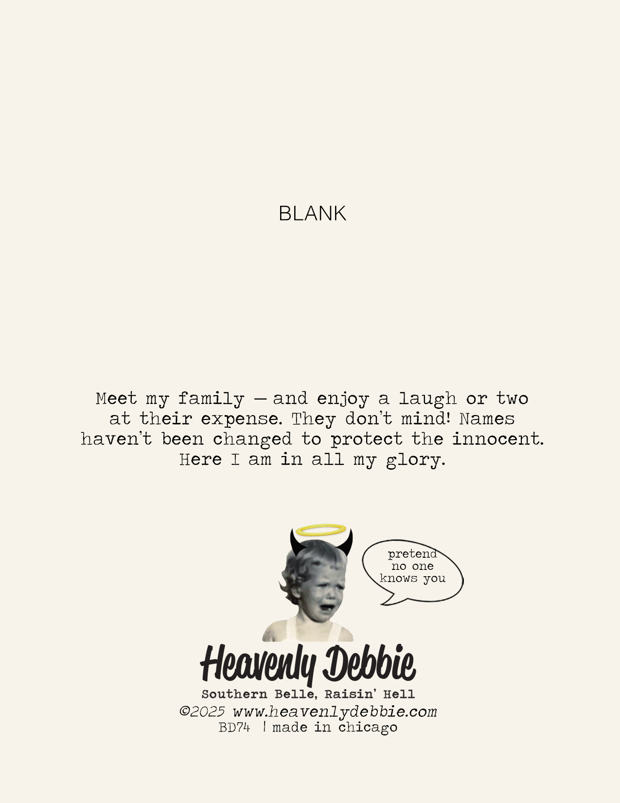 Heavenly Debbie - Wholesale Birthday Card - Older and Sillier Funny Birthday, Everyday card1