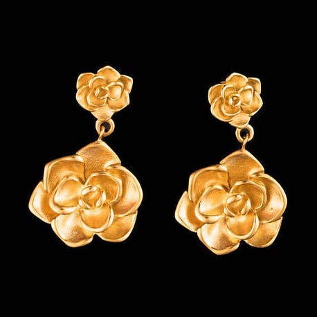 Camellia Floral Earrings for wholesale by Steward & James