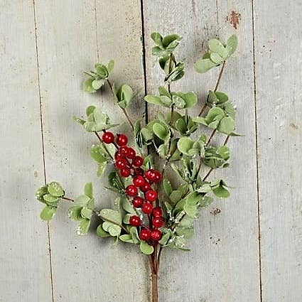 ISB79988- 24IN SNOWY CLOVE WITH BERRY SPRAY for wholesale by Holiday Depot Inc.