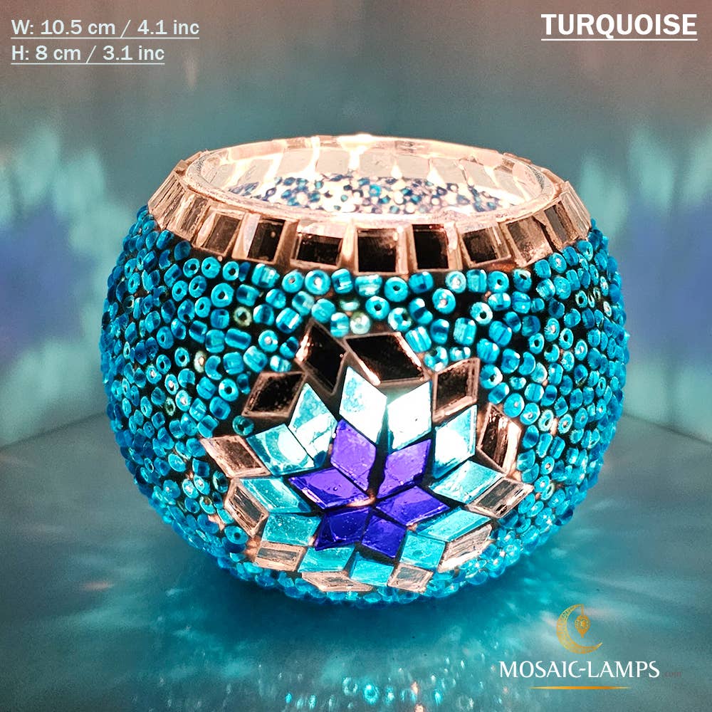 Mosaic Lamps - Wholesale Candle Holder - Turks Color, Turkish Mosaic Candle Holders, Votive Candle29