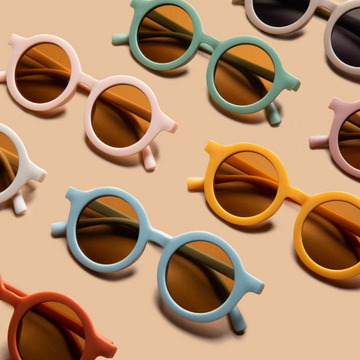 bug + bean kids - Wholesale Sunglasses - Kids - Kids Recycled Plastic Sunglasses, Buttercream