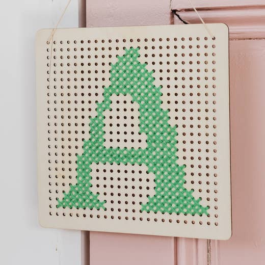 Kit Ricamo Semplice su Tavoletta - Verde, Idea Regalo per Neonato per la vendita all'ingrosso da parte di Cotton Clara Craft Kits & Supplies