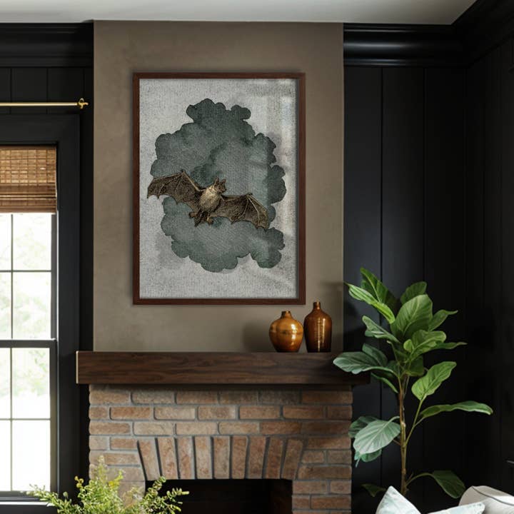 Flagermus Vintage Radering Kunsttryk for engroshandel hos Espi Lane