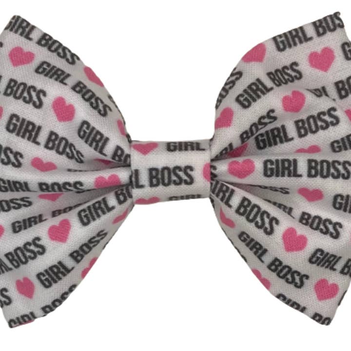 Girl Boss Dog Bow for wholesale by Cutie Pawtootie