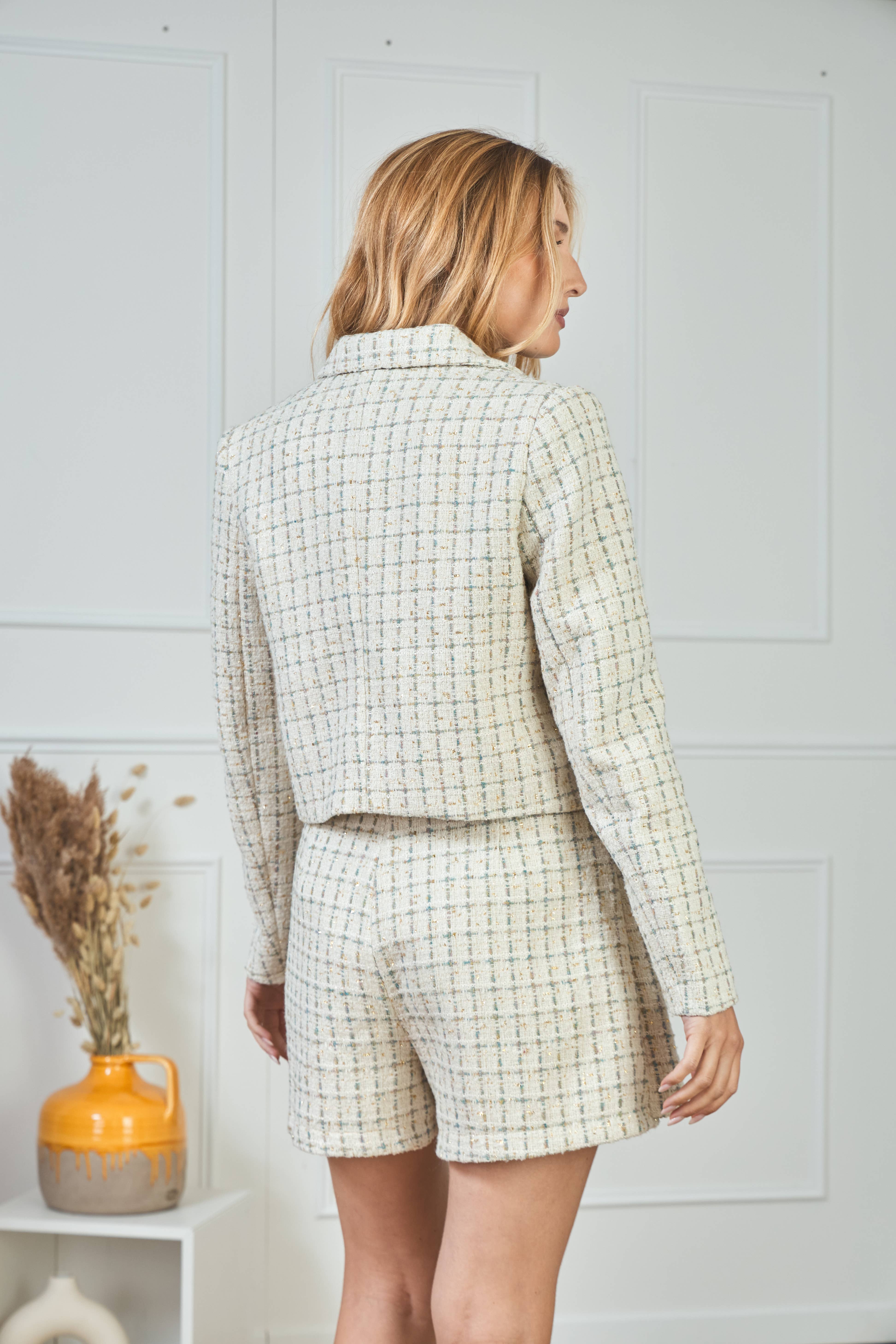 LULUMARY - Wholesale Suit Jacket - Women's - Tweed jacket V34622